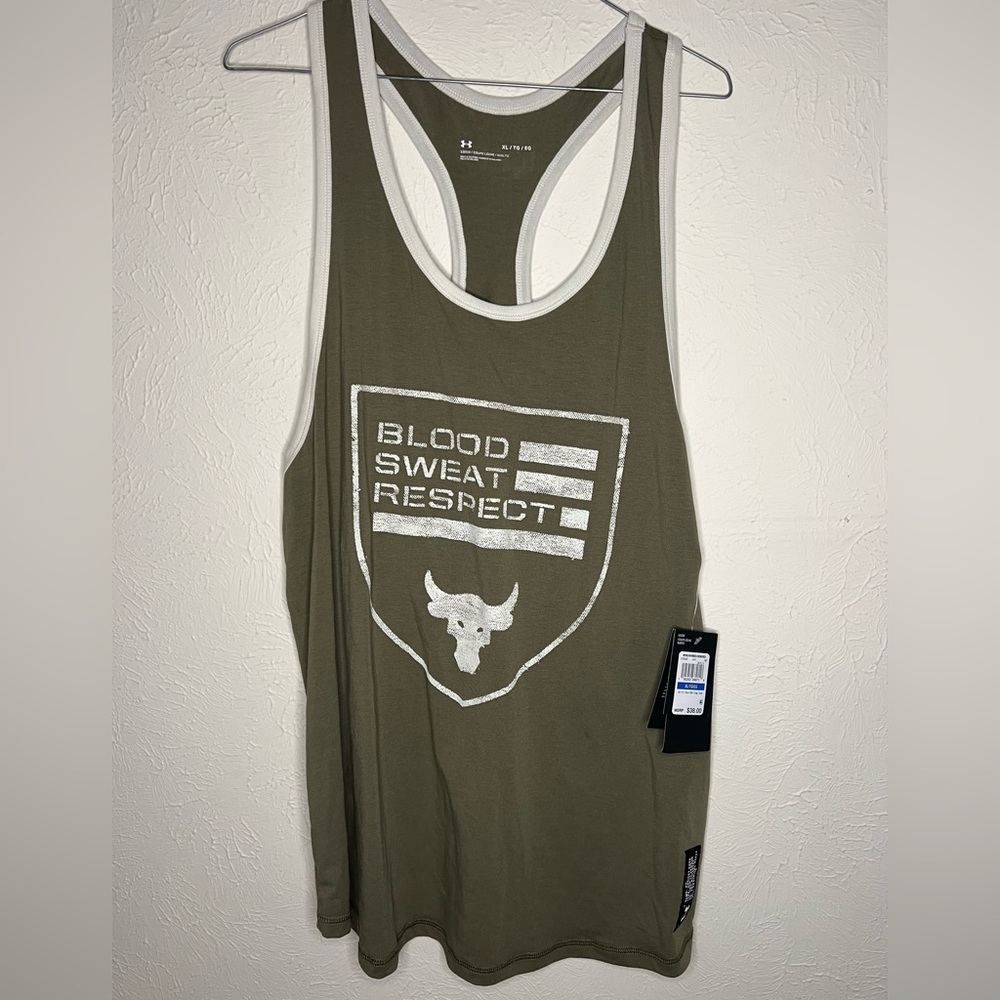 Under Armour Olive Graphic Tank (ProjectRock)